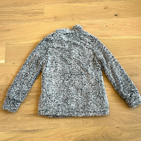 Women’s Sherpa Jacket Quarter Zip Teddy Fuzzy Cozy Soft Loungewear Outerwear - Picture 5 of 5